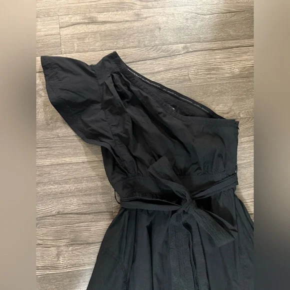 Madewell Ruffled One-Shoulder Midi Dress